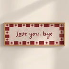 Love You Bye, Stars, Hallway Print, (20x50cm / 20x8 inches)