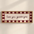 Love You Goodnight Bedroom Print, (20x50cm / 20x8 inches)